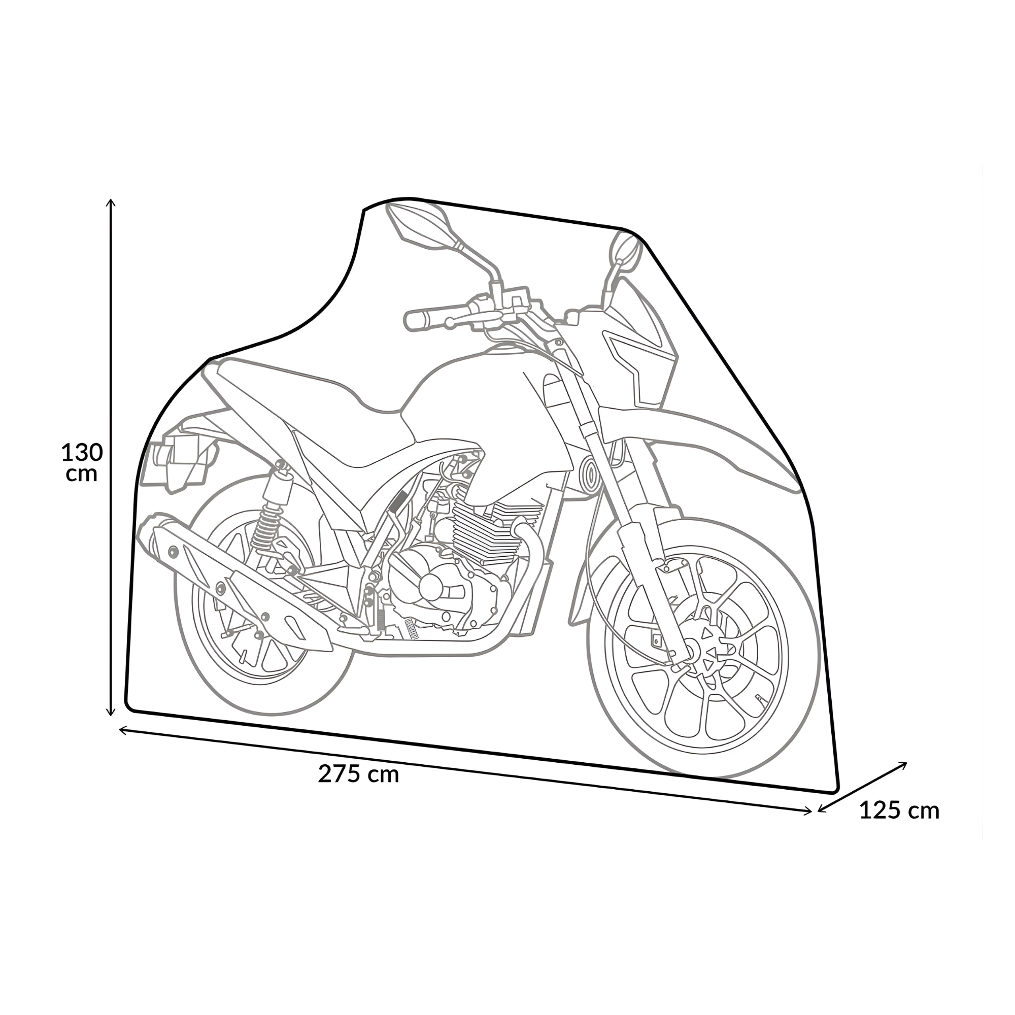 Funda Cubierta Impermeable Para Moto