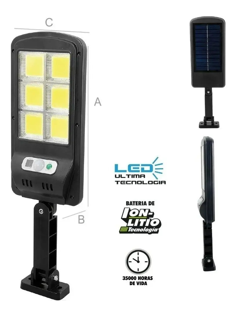 Lampara Led Solar Sensor y control