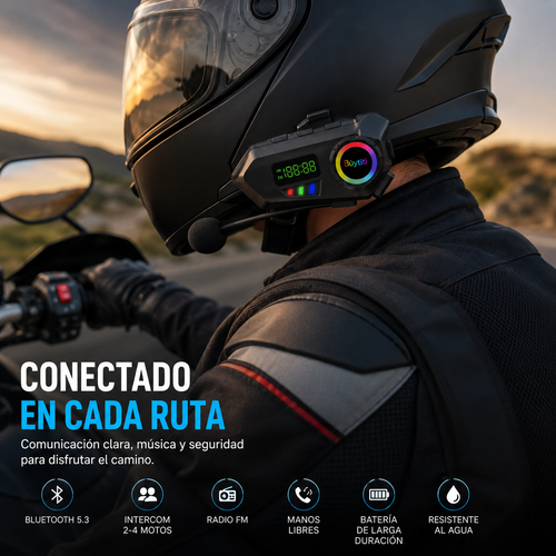 Intercomunicador Bluetooth Casco de moto